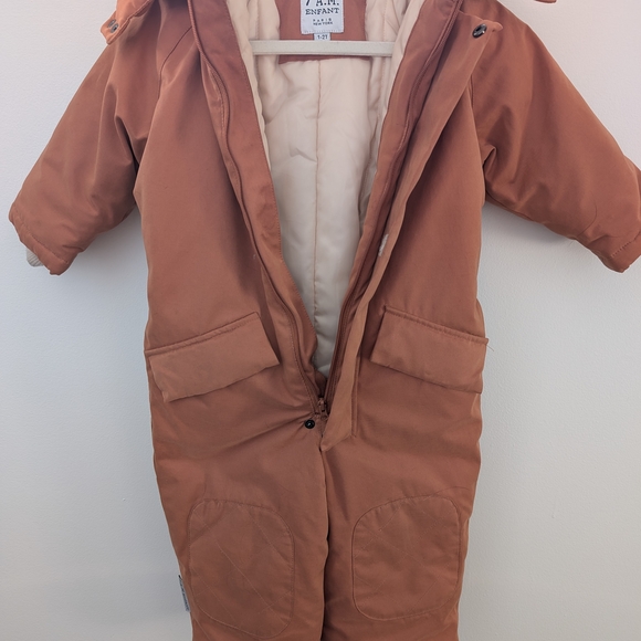 7 A.M. Enfant Onesie Snowsuit Size 1-2T - Picture 2 of 7